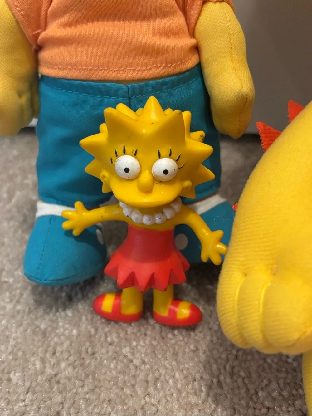 Vintage The Simpsons Bart Lisa Maggie Simpson Plush Toy Lot Bendy Lisa Tags